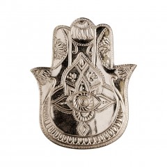 SILVER HAMSA TRAY XXL 